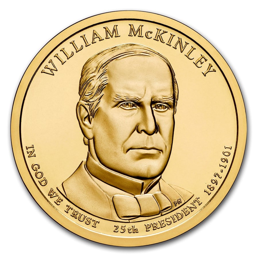 2013-D William McKinley Presidential Dollar BU: 2013-D William McKinley Presidential Dollar BU Product ID: 205938 Year: 2013 Grade: Brilliant Unc Grade Service: None Denomination: $1.00 Mint Mark: D - Denver Metal Content: 0 troy oz <b