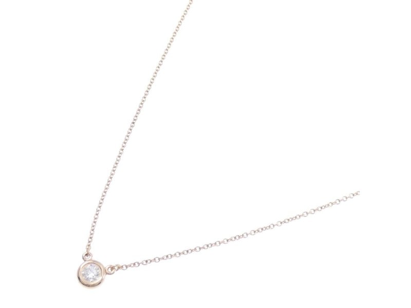 TIFFANY & Co 18K Pink Gold By The Yard Necklace E1127 (1 of 5)