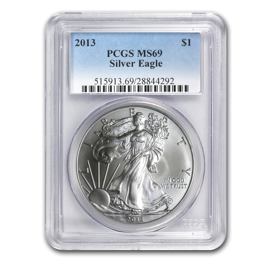 2013 American Silver Eagle MS-69 PCGS (1 of 3)