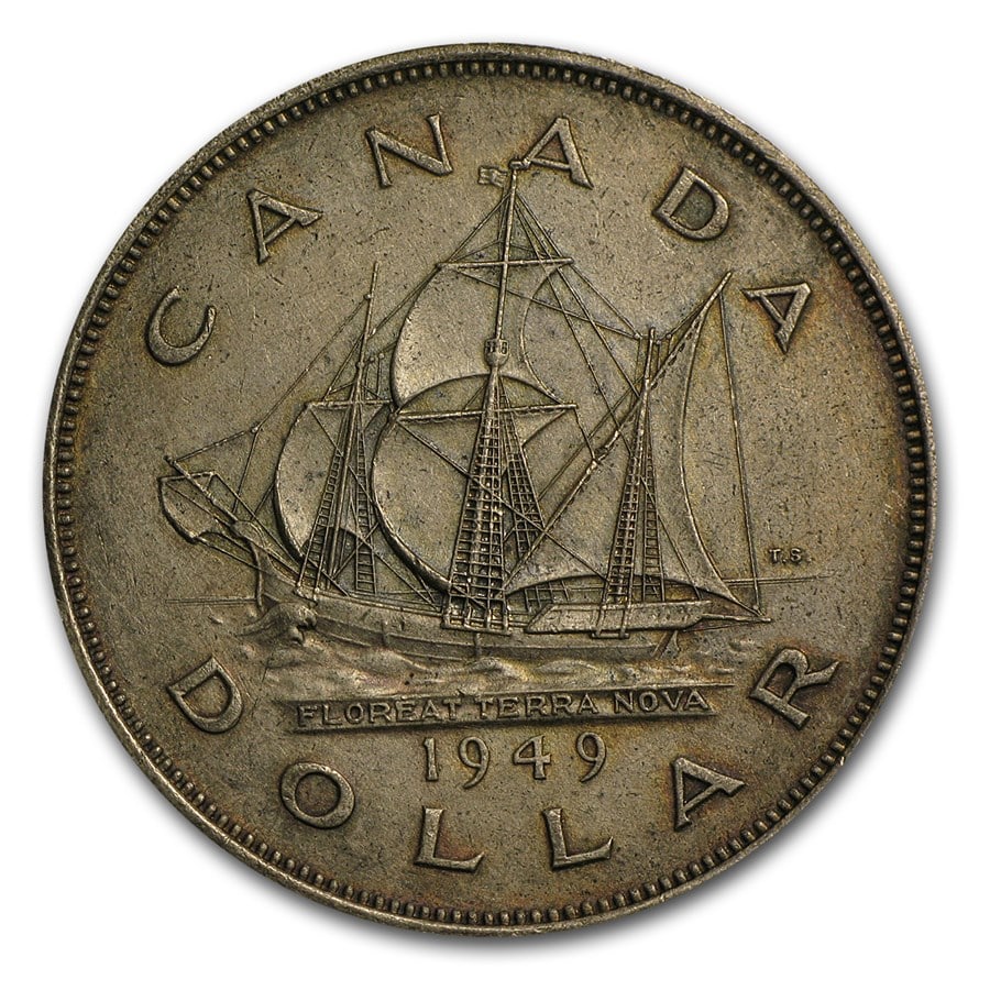 1949 Canada Silver Dollar George VI XF (1 of 2)