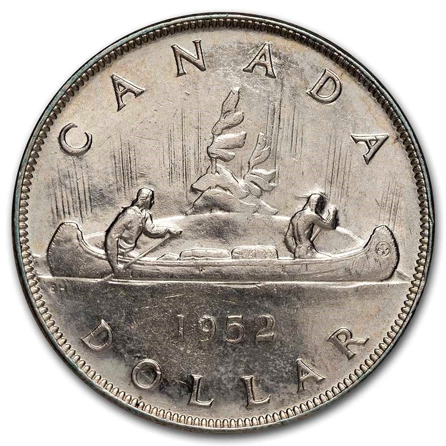 1952 Canada Silver Dollar George VI AU (1 of 2)