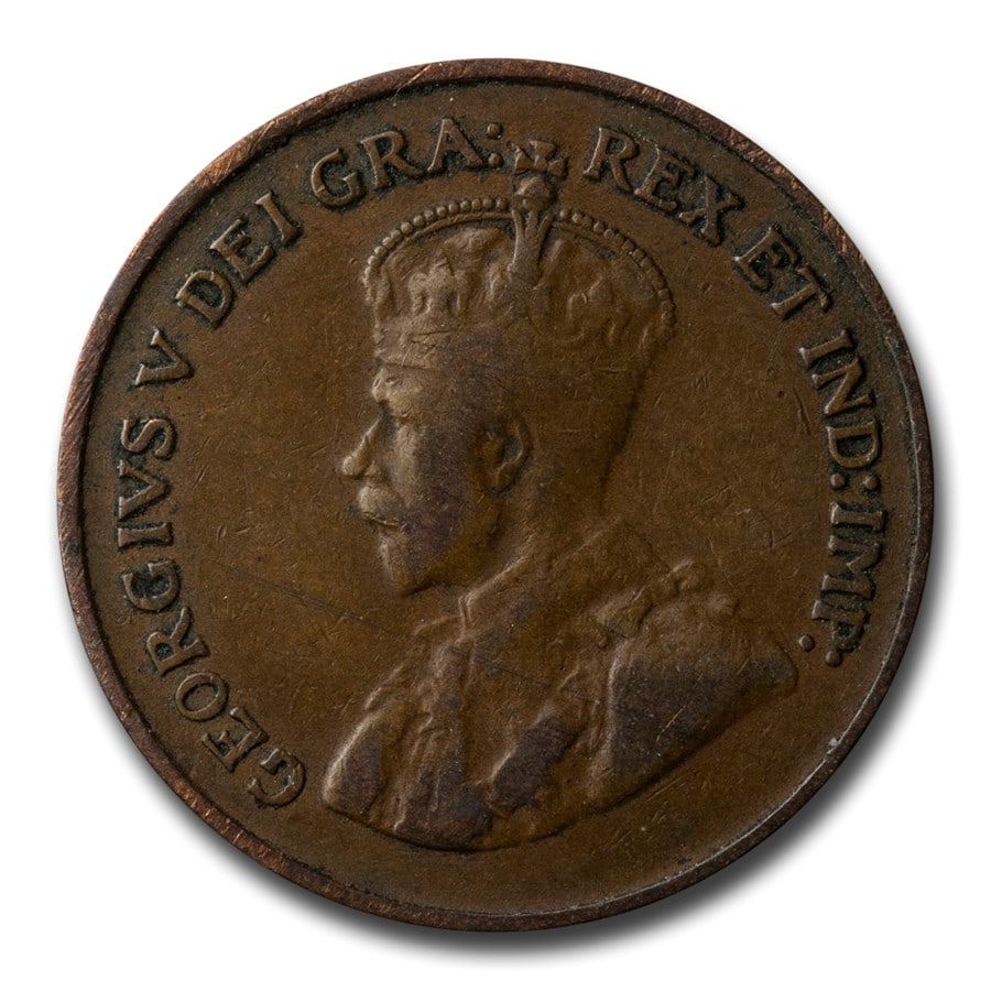 1920-1936 Canada Small Cent George V Avg Circ (1 of 2)