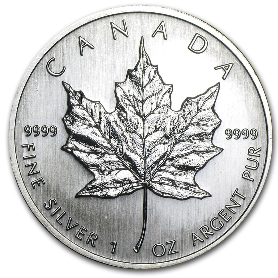 2008 Canada 1 oz Silver Maple Leaf BU (1 of 2)