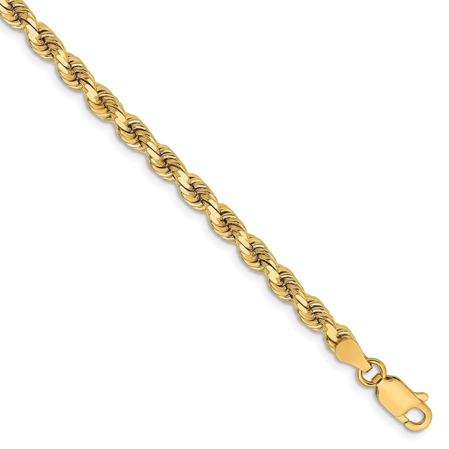 14k Yellow Gold 3.75 mm Diamond Cut Rope Chain - 9 in. (1 of 1)