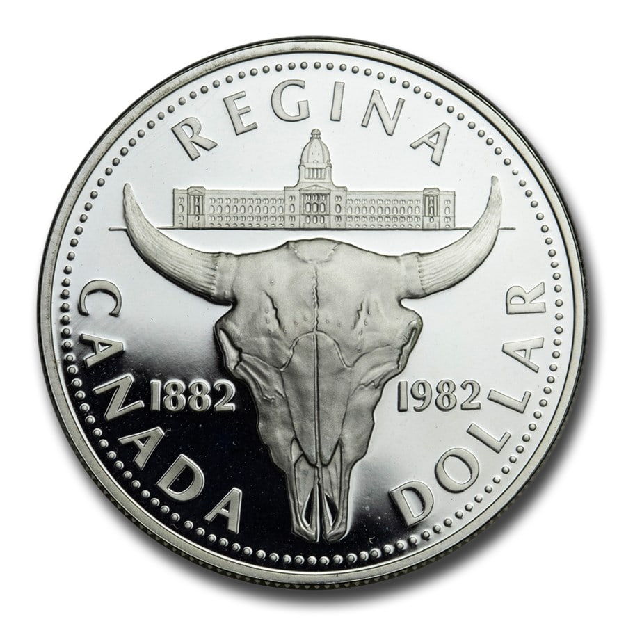 1982 Canada Silver Dollar Proof (Bison Skull) (1 of 2)