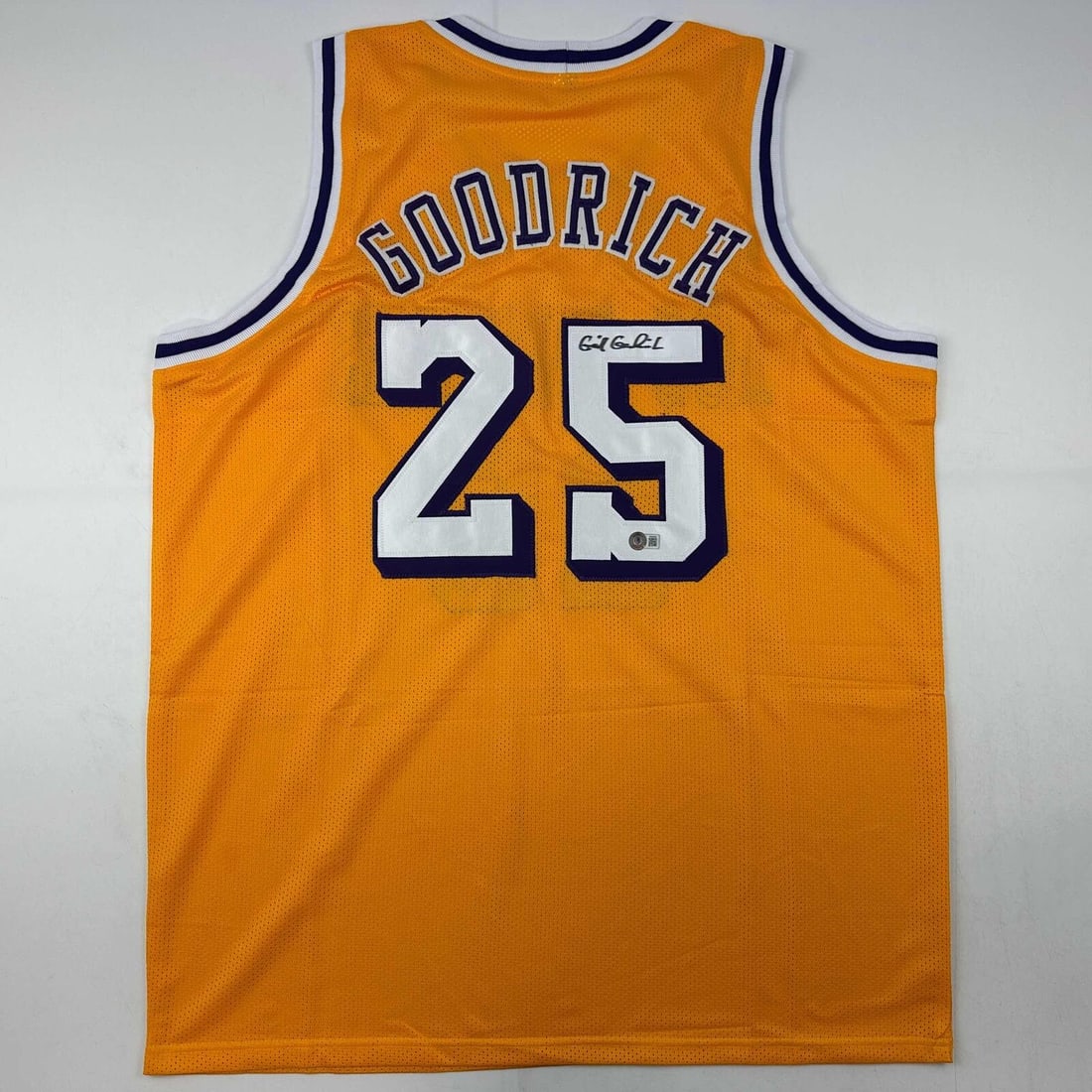 autographed/signed gail goodrich los angeles la yellow jersey beckett BAS COA (1 of 4)