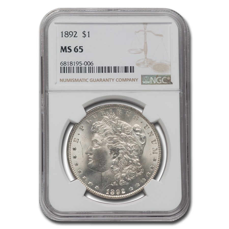 1892 Morgan Dollar MS-65 NGC (1 of 3)