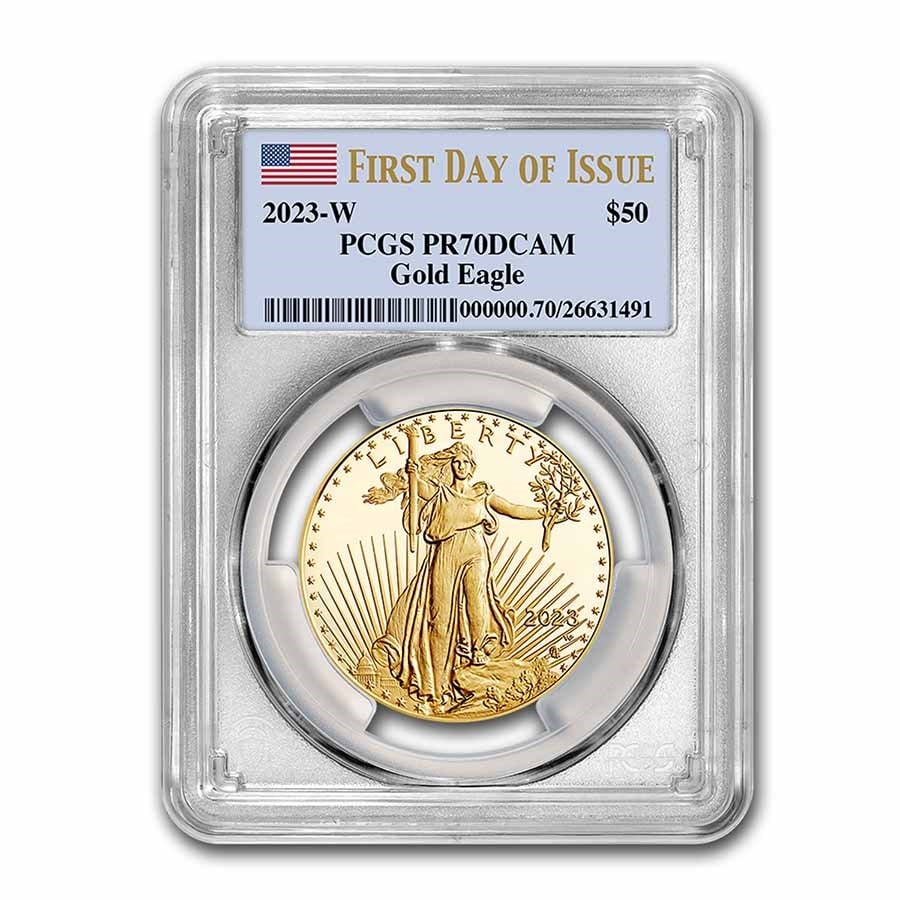 2023-W 1 oz Proof Gold Eagle PR-70 PCGS (First Day of Issue) (1 of 4)