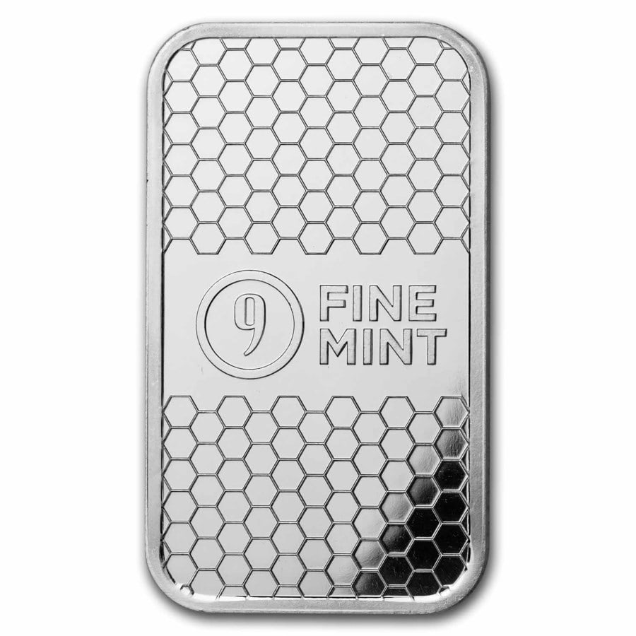 1 oz Silver Bar - 9Fine Mint (1 of 2)