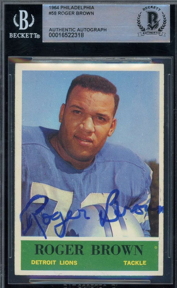 roger brown beckett BAS signed: roger brown beckett BAS signed 1964 philadelphia rookie autograph Roger Brown Beckett BAS Signed 1964 Philadelphia Rookie Autograph SKU no: RBJ7571928711256