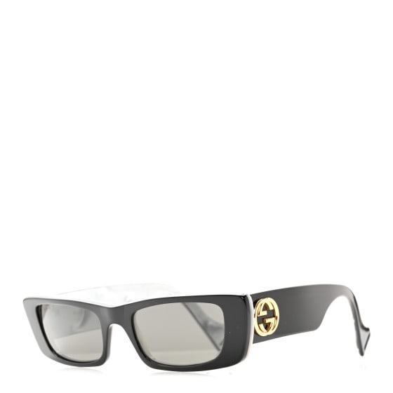 Gucci Acetate Rectangular Sunglasses GG0516S Black (1 of 8)