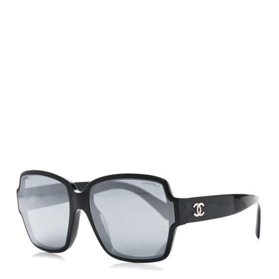 Chanel Acetate Square CC Sunglasses 5385 Black (1 of 8)