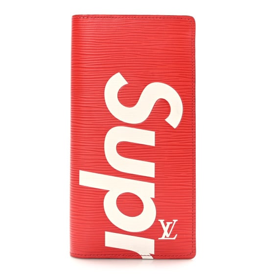 Louis Vuitton X Supreme Epi Brazza Wallet Red (1 of 8)