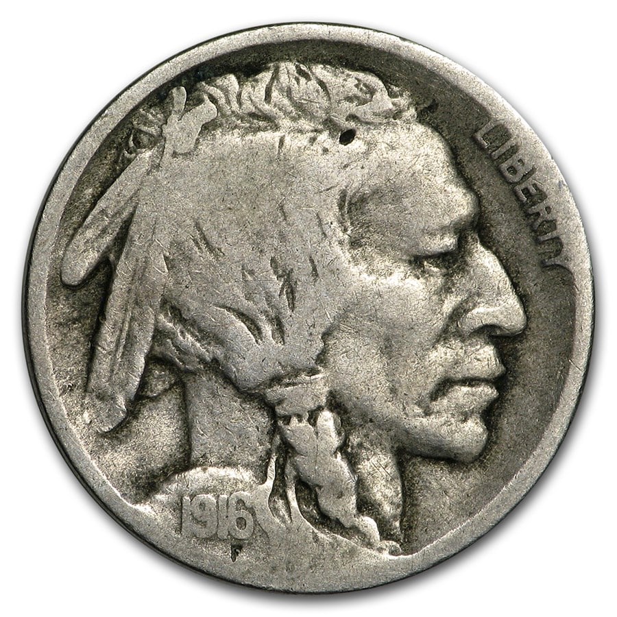 1916-D Buffalo Nickel VG (1 of 2)