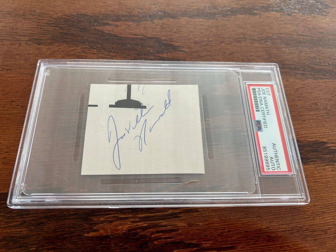 rare joe namath slabbed signed (1 of 4)