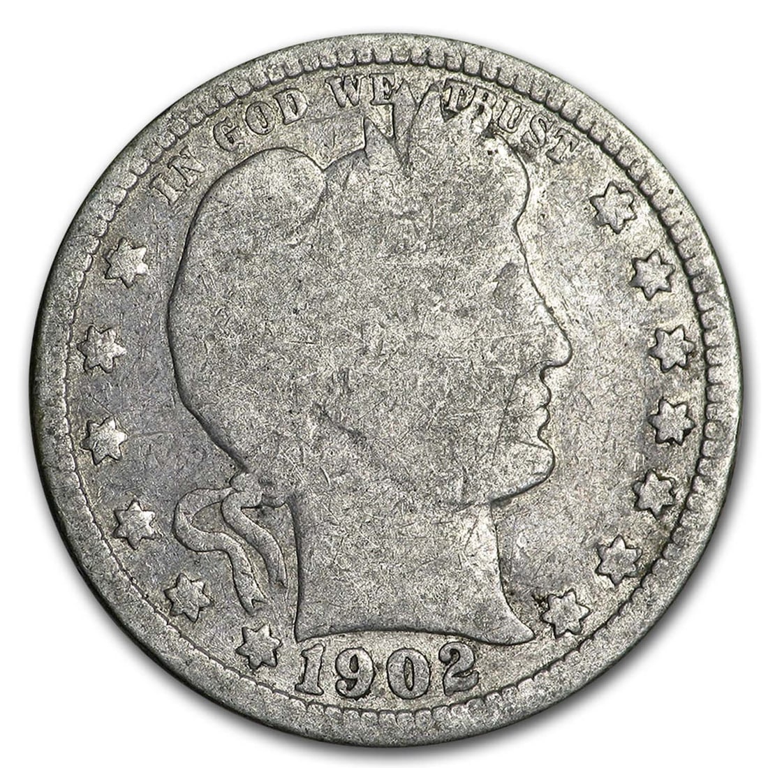 1902-O Barber Quarter AG (1 of 1)