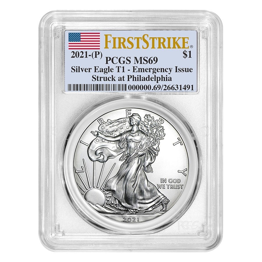 2021 (P) American Silver Eagle MS-69 (1 of 1)