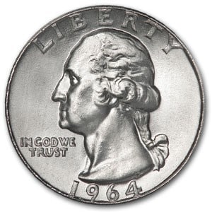 1964 Washington Quarter BU (1 of 2)