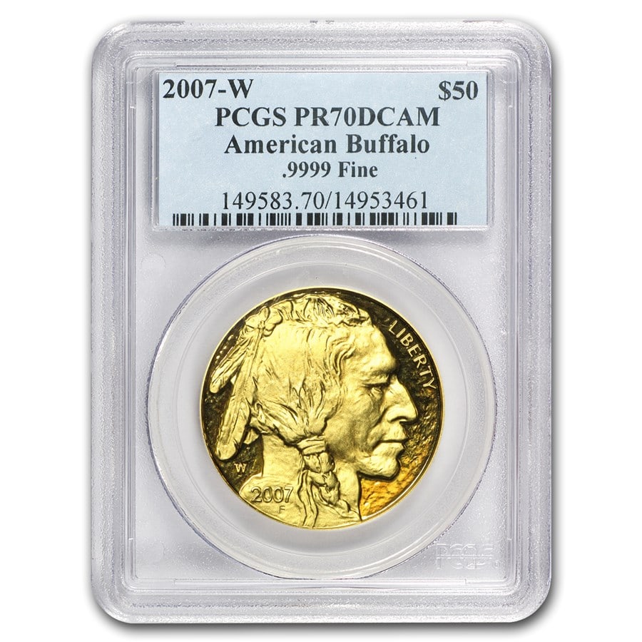 2007-W 1 oz Proof Gold Buffalo PR-70 PCGS (1 of 3)