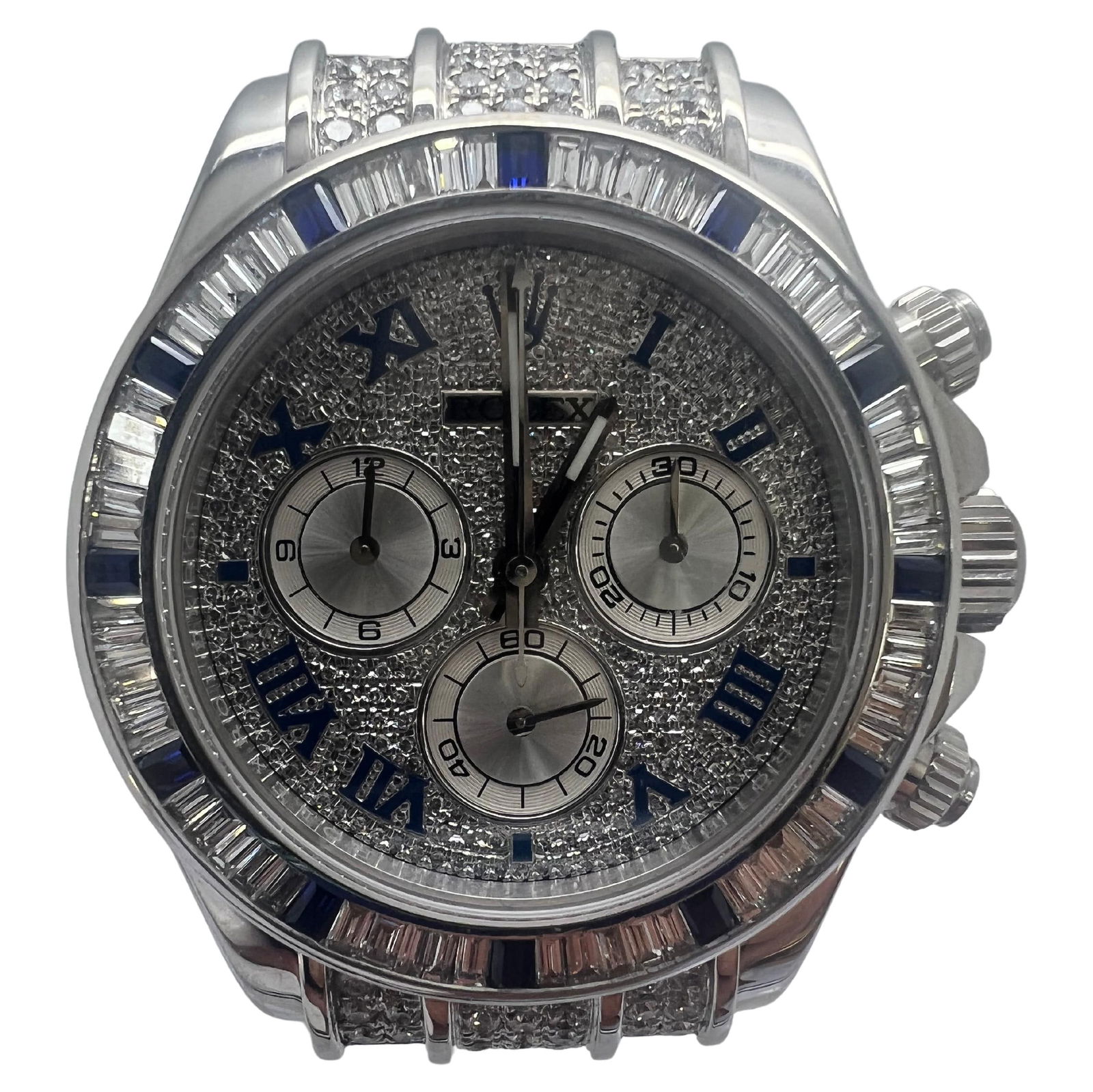 Rolex Daytona Platinum Diamond Watch (1 of 4)