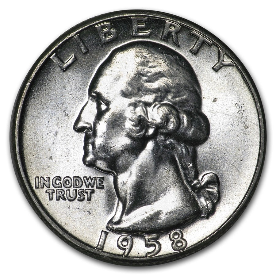 1958 Washington Quarter BU (1 of 2)
