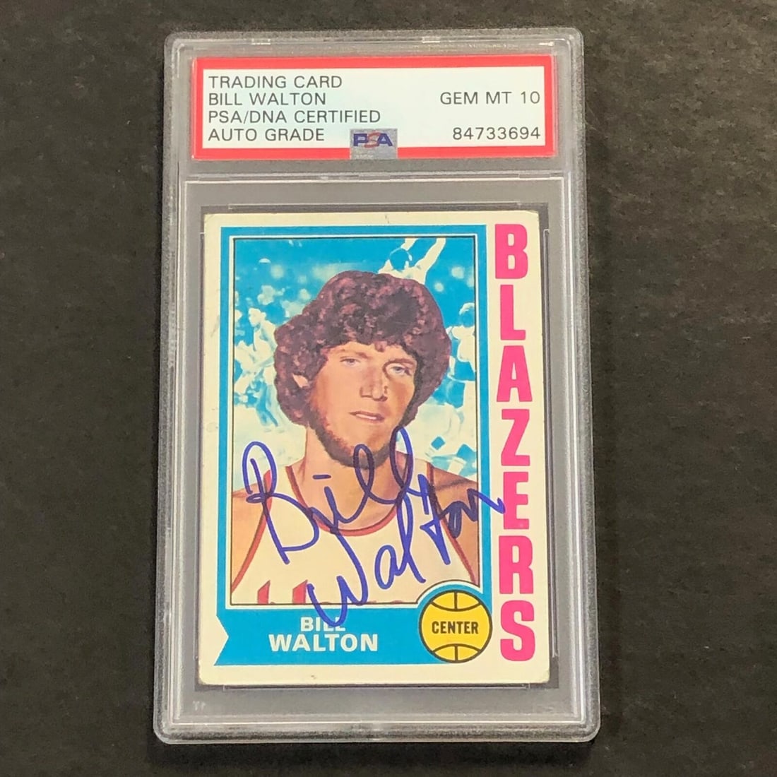 Topps #39 Bill Walton Signed Card (1 of 2)
