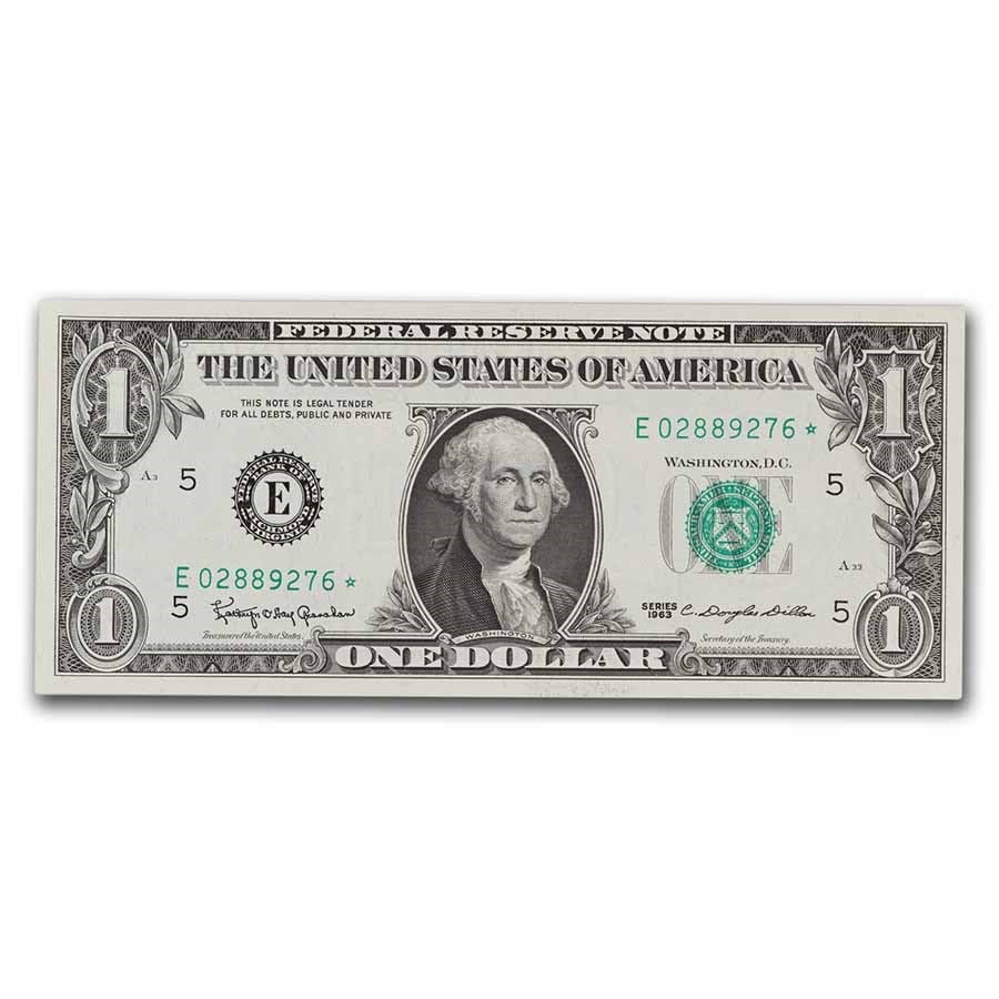 1963* (E-Richmond) $1.00 FRN CU (Fr#1900-E*) (1 of 3)