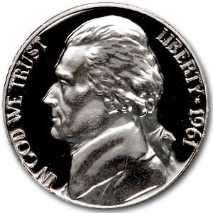 1961 Jefferson Nickel Gem Proof (1 of 2)