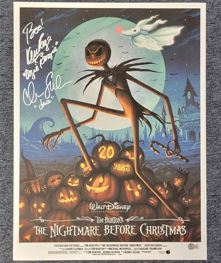 chris sarandon ken page signed limited nightmare 18x24 lithograph /300 BAS (b) (1 of 4)