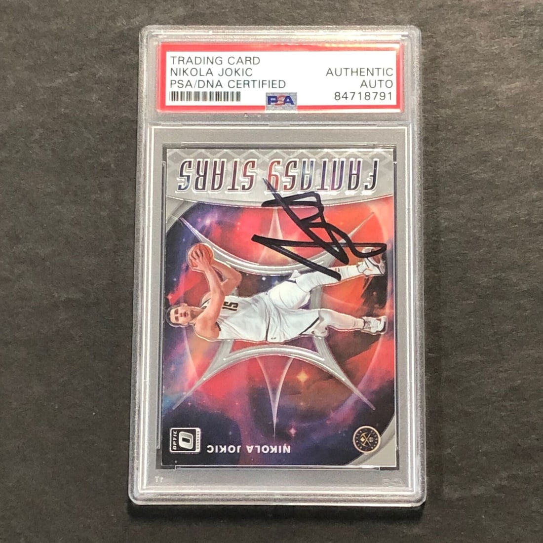 2019-20 Panini Donruss Optic #5 Nikola Jokic Signed PSA Slabbed Nuggets (1 of 2)