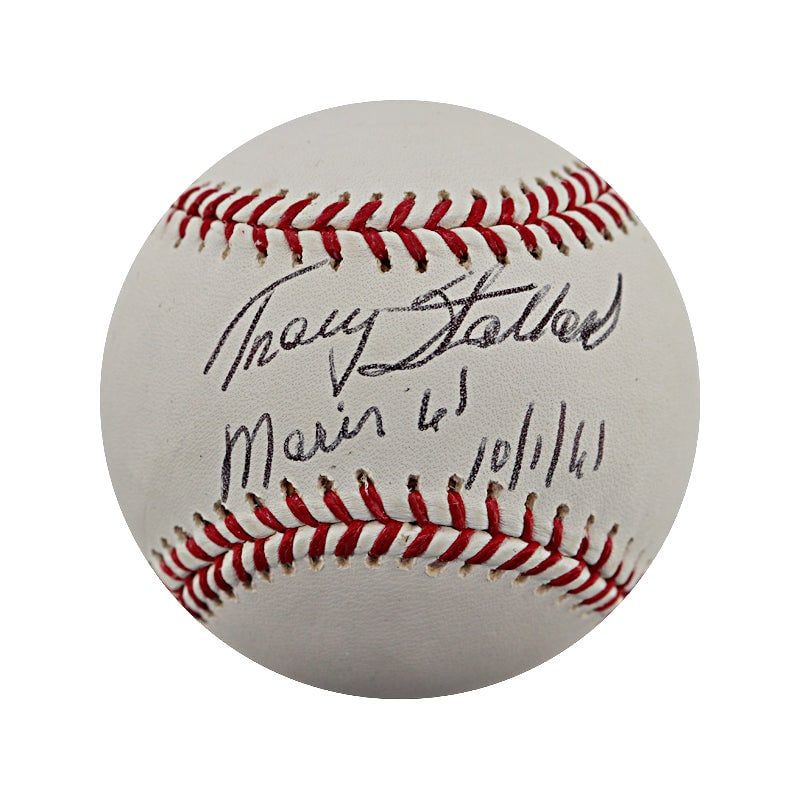 tracy stallard autographed & inscribed "maris: tracy stallard autographed & inscribed "maris 61 10/1/61" bud selig OML baseball (JSA) Tracy Stallard Autographed & Inscribed "Maris 61 10/1/61" Bud Selig OML Baseball (JSA) SKU no: RBJ7485826695256