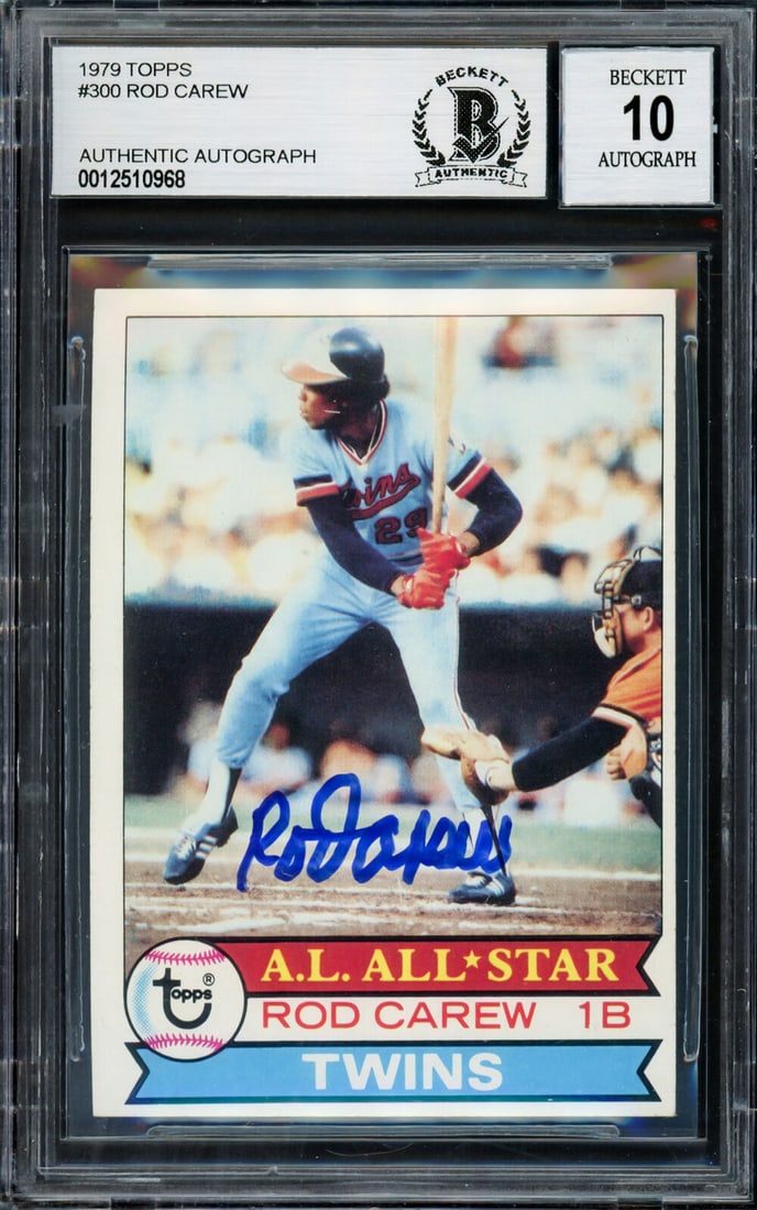 ROD CAREW AUTOGRAPHED 1979 TOPPS CARD (1 of 2)