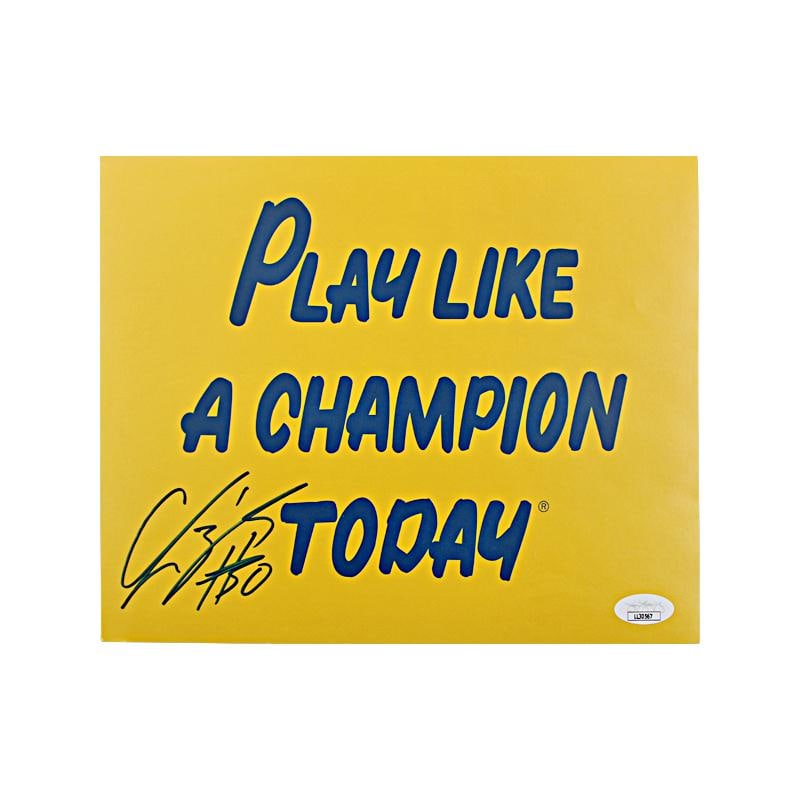 Chris Zorich Notre Dame Autographed Play Like a Champion 8x10 (JSA Auth): Chris Zorich Notre Dame Autographed Play Like a Champion 8x10 (JSA Auth) Chris Zorich Notre Dame Autographed Play Like a Champion 8x10 (JSA Auth) SKU no: RBJ4924822126680