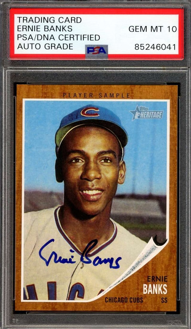 ernie banks GEM mint 10 (1 of 1)