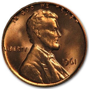 1961 Lincoln Cent BU (Red) (1 of 2)