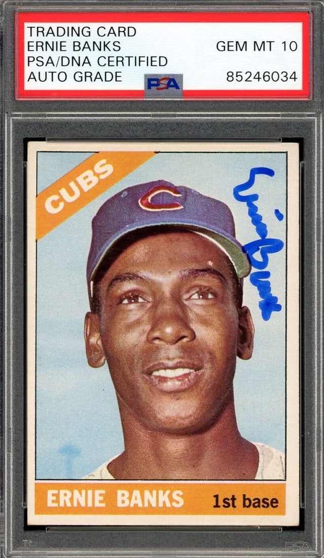 ernie banks GEM mint 10 PSA (1 of 1)