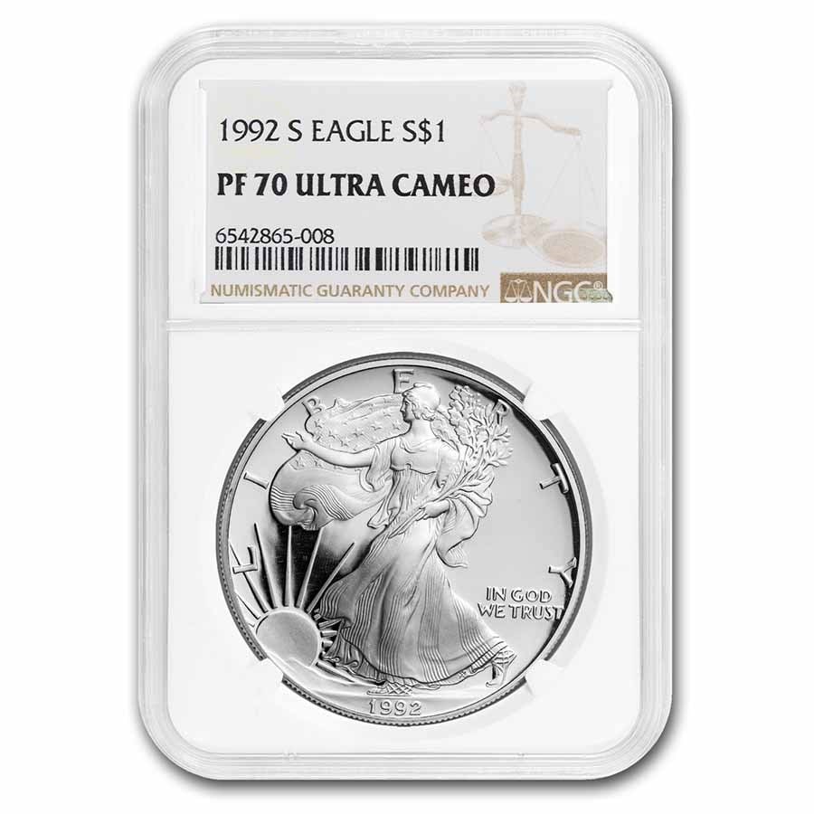 1992-S Proof American Silver Eagle PF-70 (1 of 3)