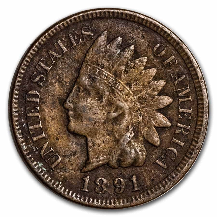 1891 Indian Head Cent VF (1 of 2)