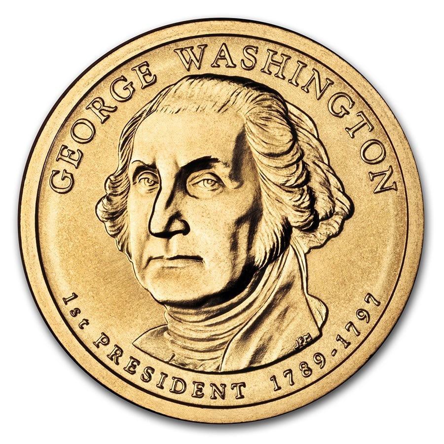 2007-P George Washington Presidential Dollar: 2007-P George Washington Presidential Dollar BU SKU no: RBJ23068 Year: 2007 Grade: Brilliant Unc Grade Service: None Denomination: $1.00 Mint Mark: P - Philadelphia Metal Content: 0 troy