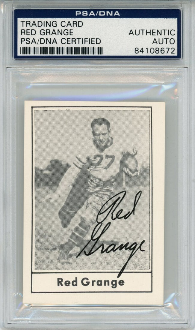 red grange autographed 1977 touchdown (1 of 2)