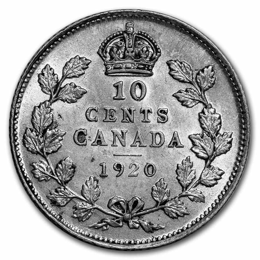 1920 Canada Silver 10 Cents George (1 of 2)
