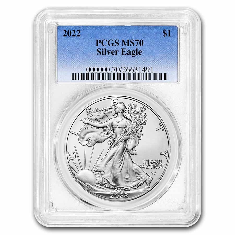 2022 American Silver Eagle MS-70 (1 of 3)