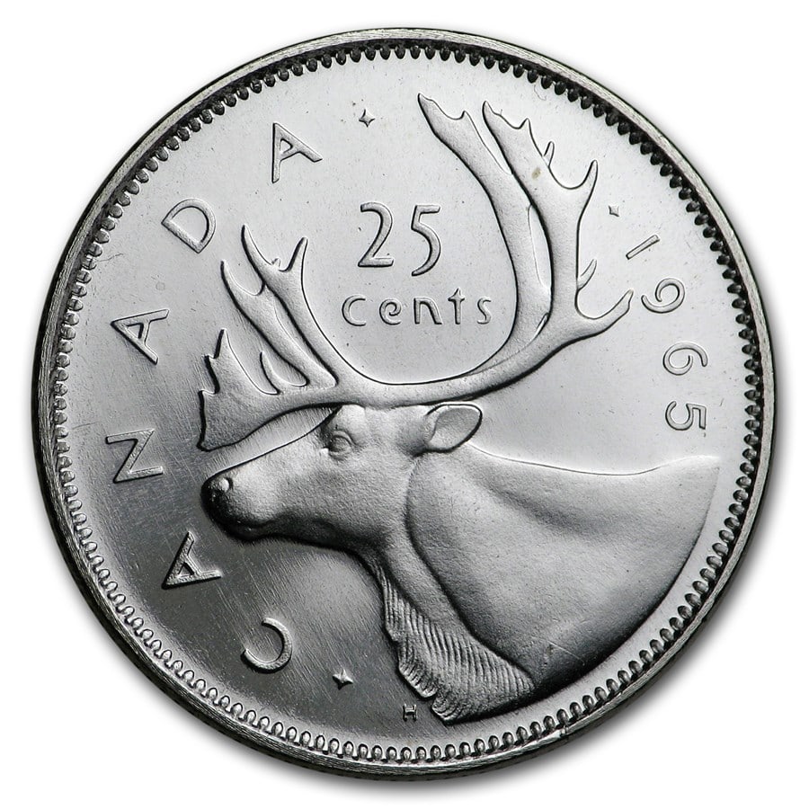 1965 Canada Silver 25 Cents (1 of 2)