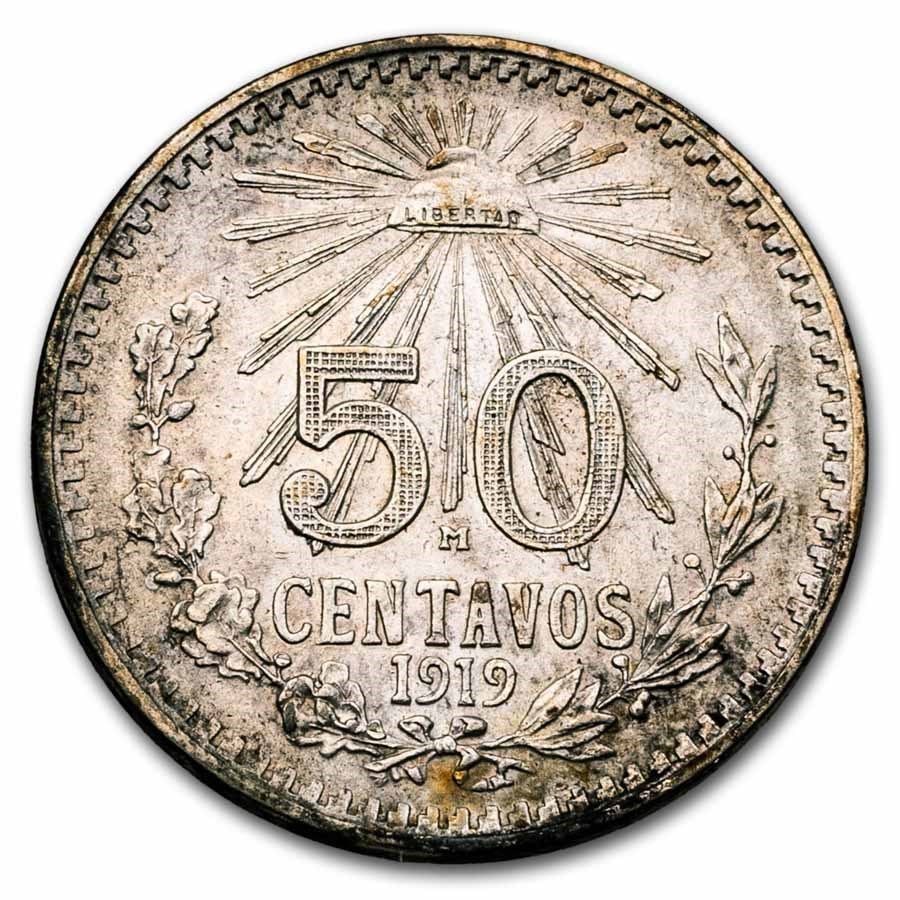 1919 Mexico Silver 50 Centavos (1 of 2)