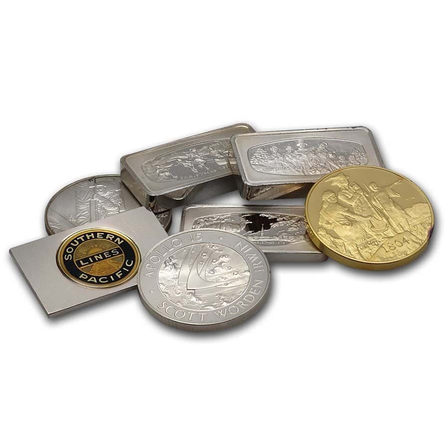 .925 Sterling Silver - Private: .925 Sterling Silver - Private Mints (Bars and/or Rounds) SKU no: RBJ221 Year: N/A Grade Service: None Denomination: N/A Mint Mark: N/A - Not Available Metal Content: 0.925 troy oz Purity