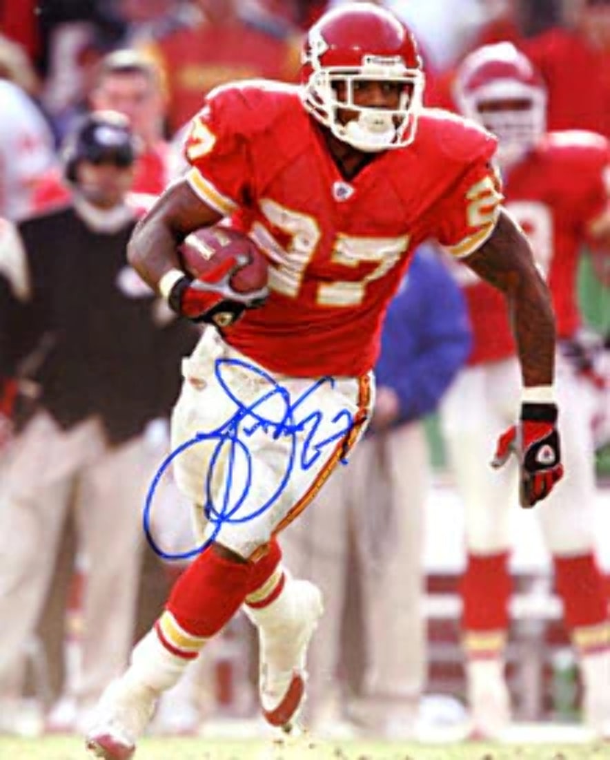 Larry Johnson Autographed / Signed: Larry Johnson Autographed / Signed Running the Ball 8x10 Photo Larry Johnson Autographed / Signed Running the Ball 8x10 Photo SKU no: RBJ7367466451032