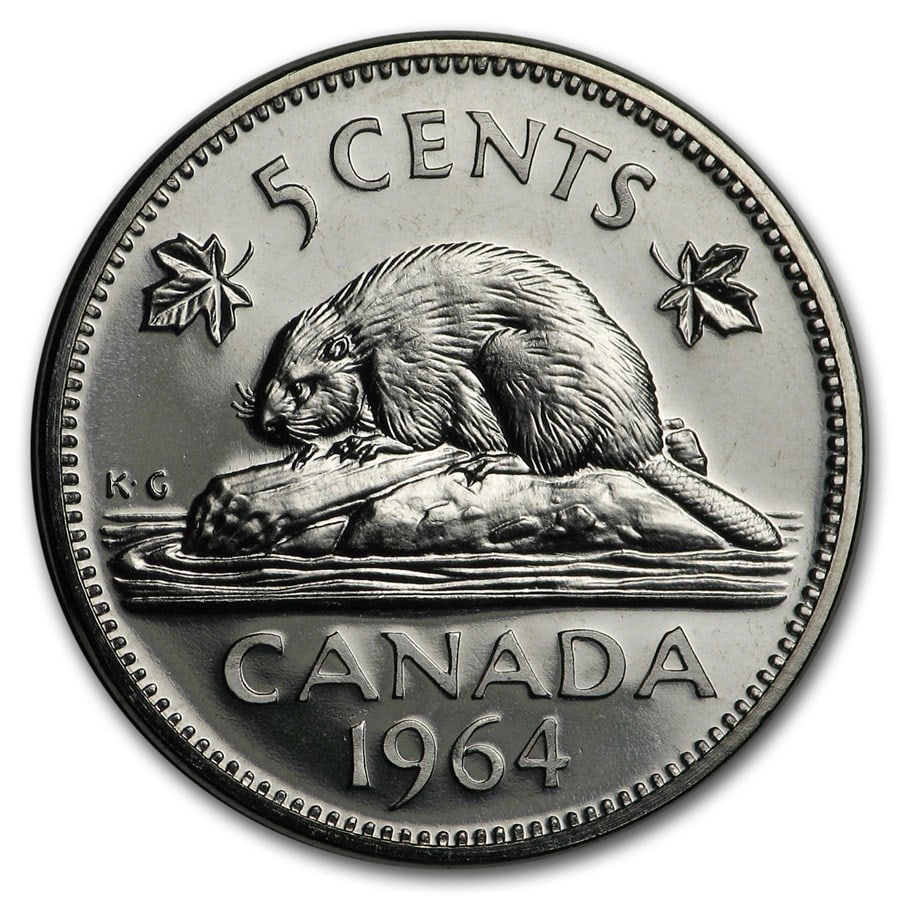 1964 Canada Nickel 5 Cents (1 of 2)