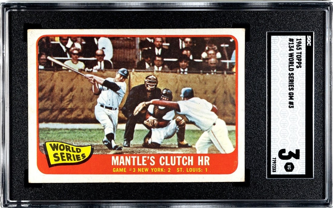 mickey mantle 1965 topps world (1 of 2)