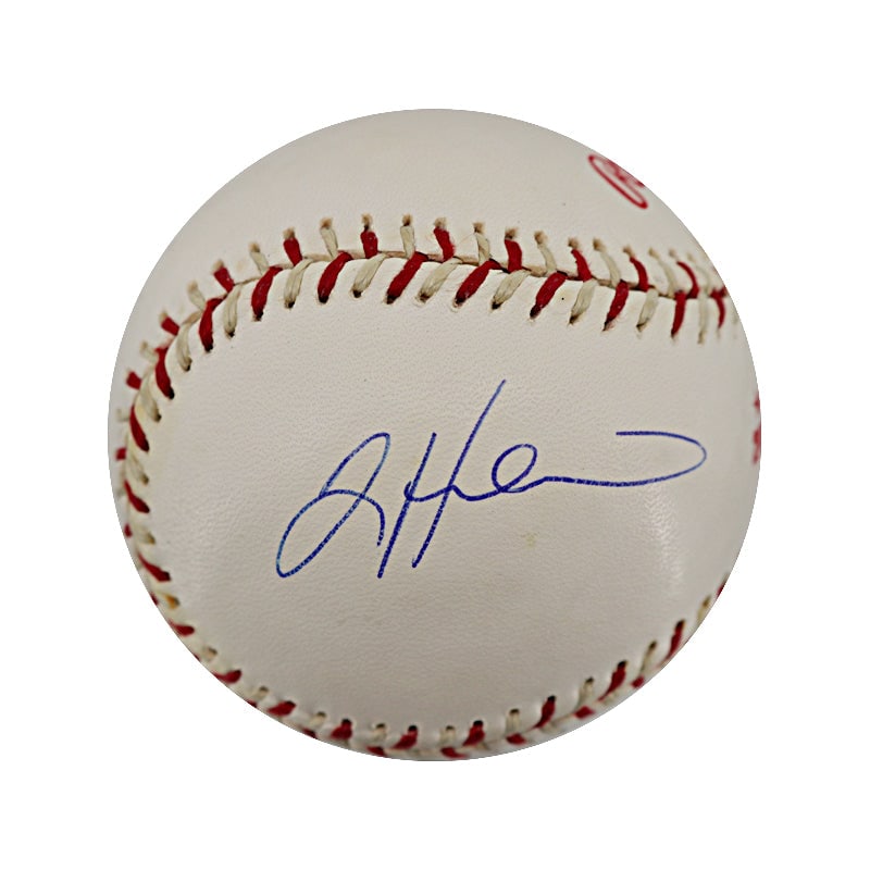 mark mulder & tim hudson: mark mulder & tim hudson dual signed 2004 all-star game bud selig baseball (JSA) Mark Mulder & Tim Hudson Dual Signed 2004 All-Star Game Bud Selig Baseball (JSA) - ball has some spotting/staining SKU