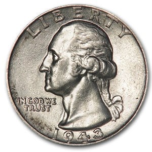 1943 Washington Quarter AU (1 of 2)